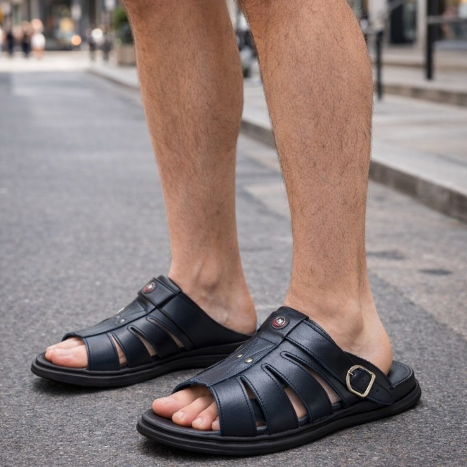Chinelo Sandália masculina Ortopédica Confortáv