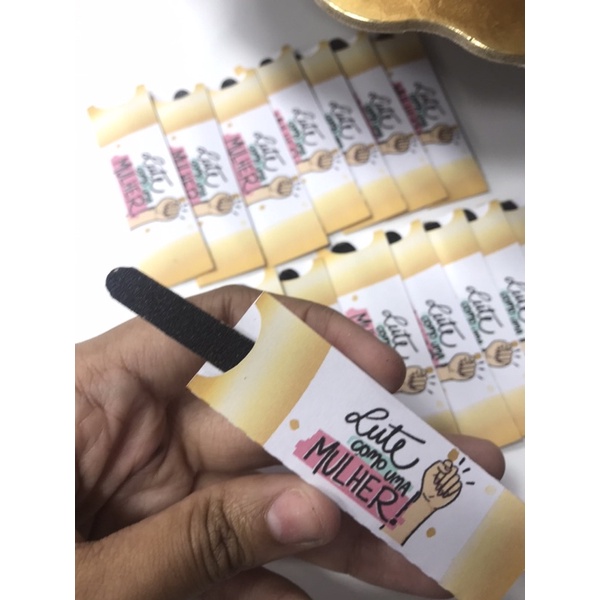 Kit de mini lixa personalizada – 10 unidades