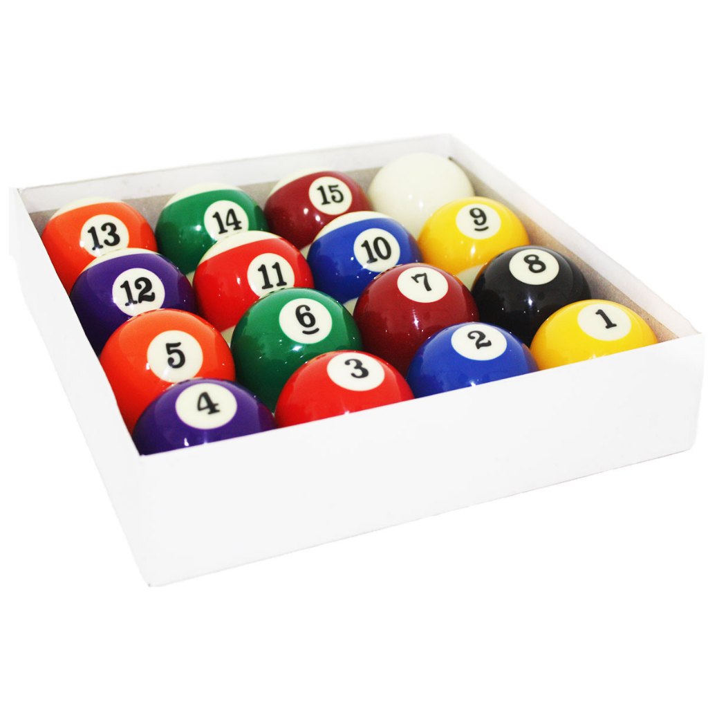 Jogo Bolas De Bilhar Sinuca 54mm Coloridas Numerad