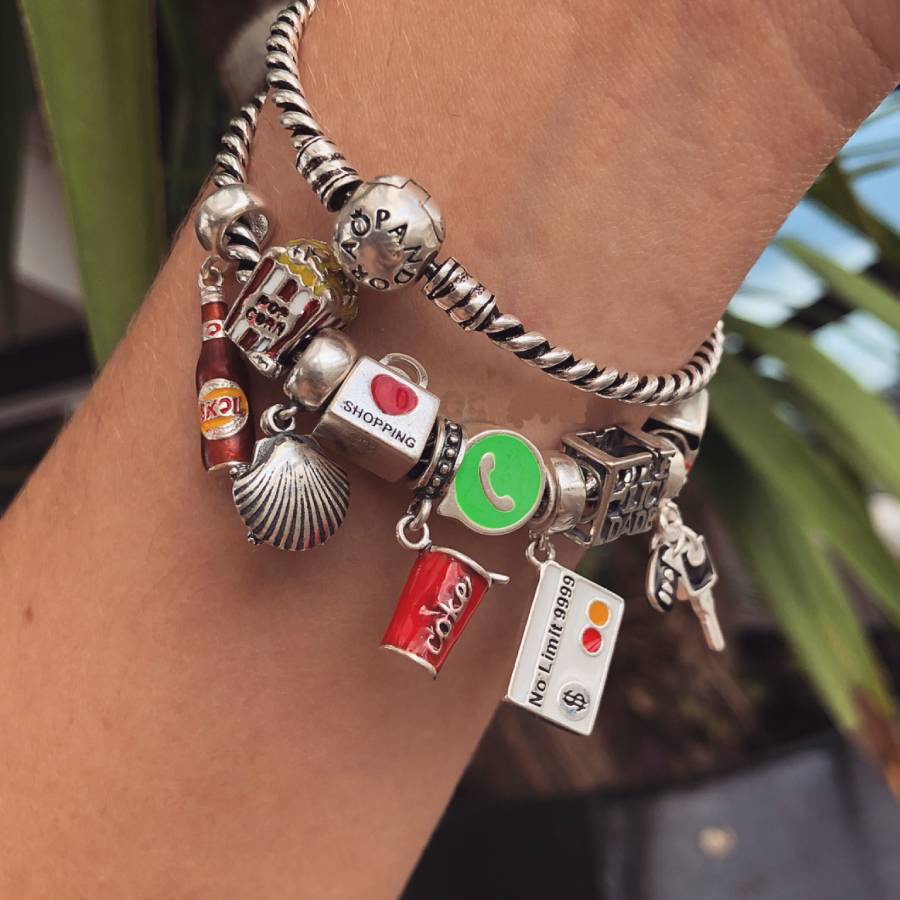 Berloques Diversos Banhados a Prata 925 Pingentes 