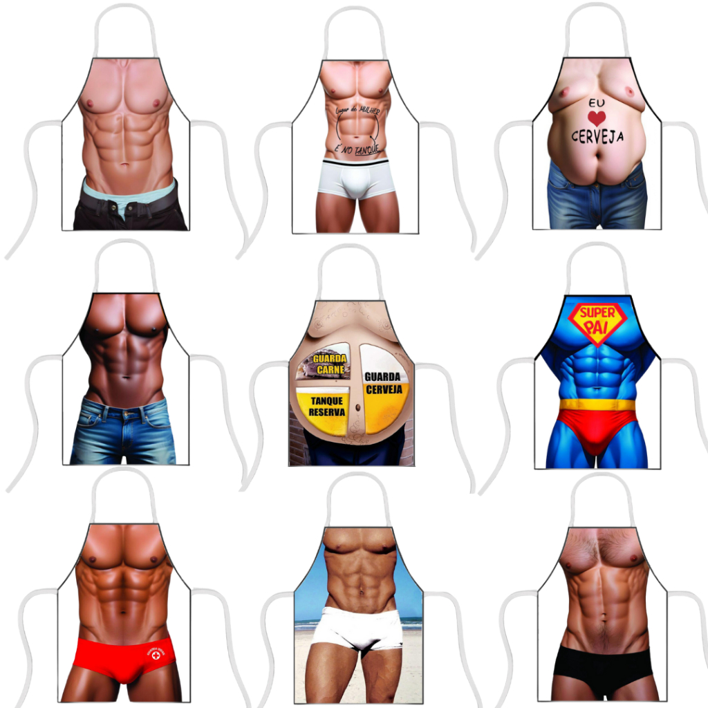 Avental Churrasco Divertido Engraçado Churrasco H