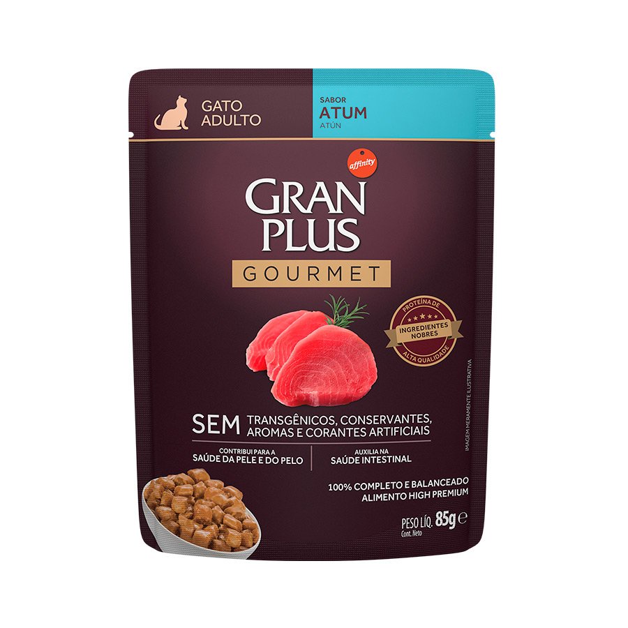 Ração Úmida Sachê GranPlus Gourmet Gatos Adult
