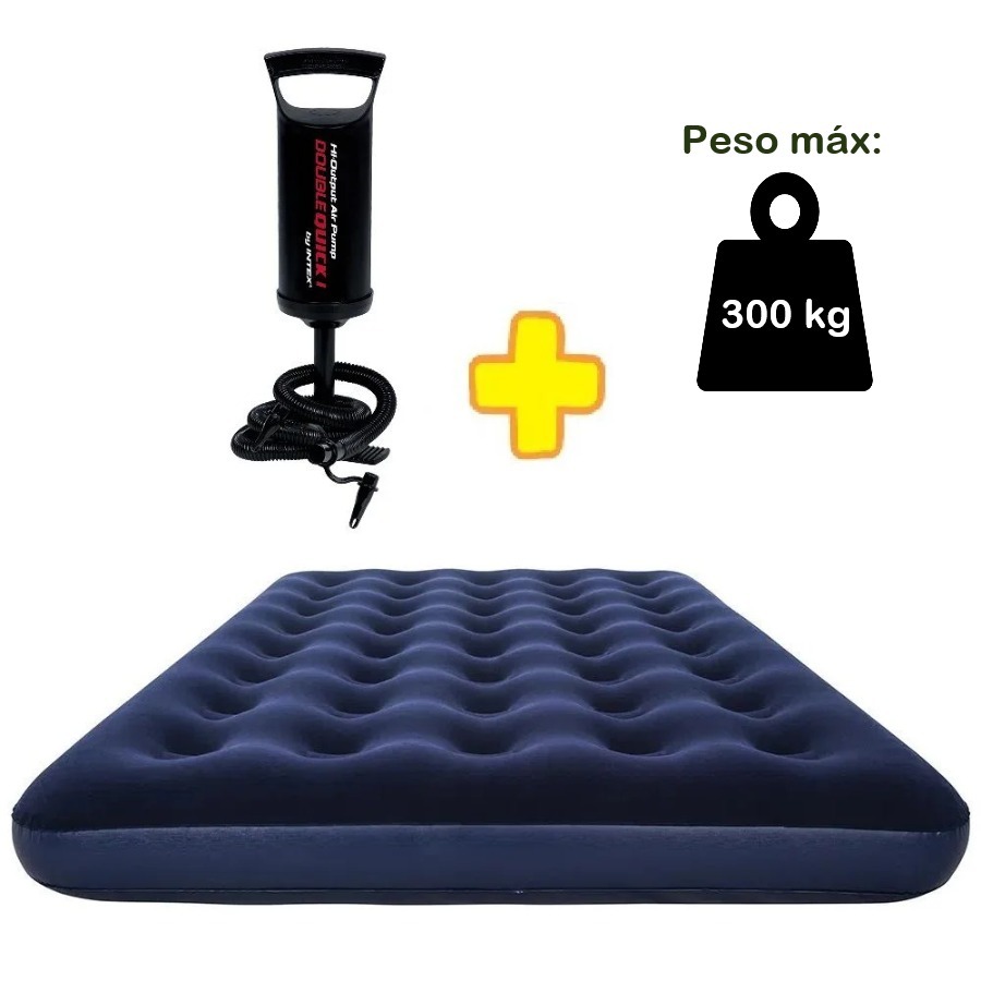 Colchão Inflável Aveludado Resistente Suporta 30