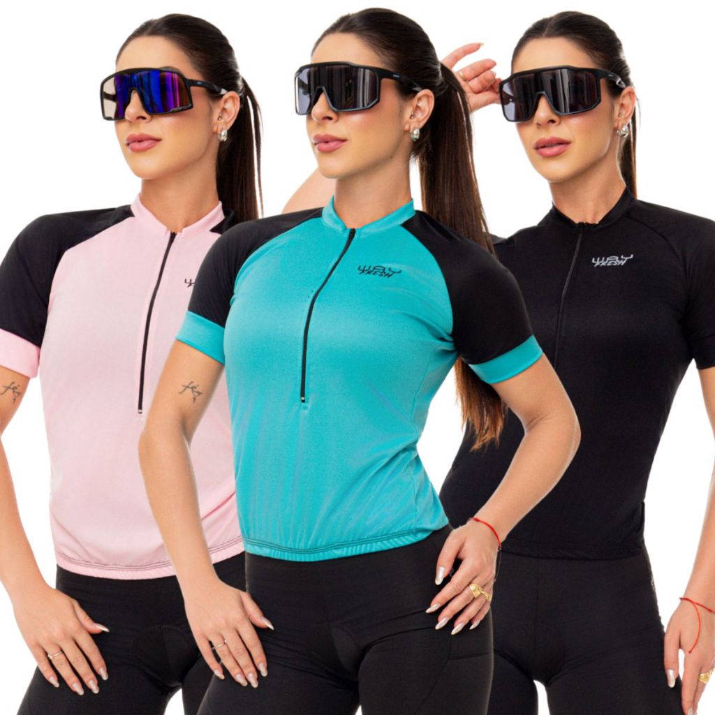 Conjunto Ciclismo Kit Camisa Way Fresh e Bermuda E