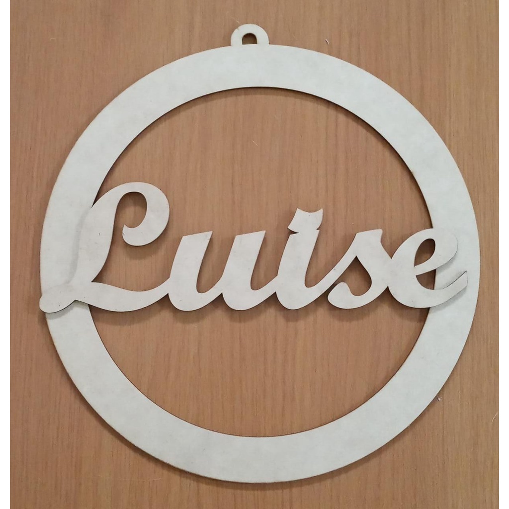 Guirlanda porta maternidade mdf cru