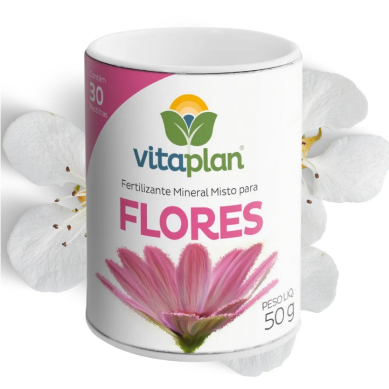Fertilizante Mineral Misto pastilhas Flores 50 gr 