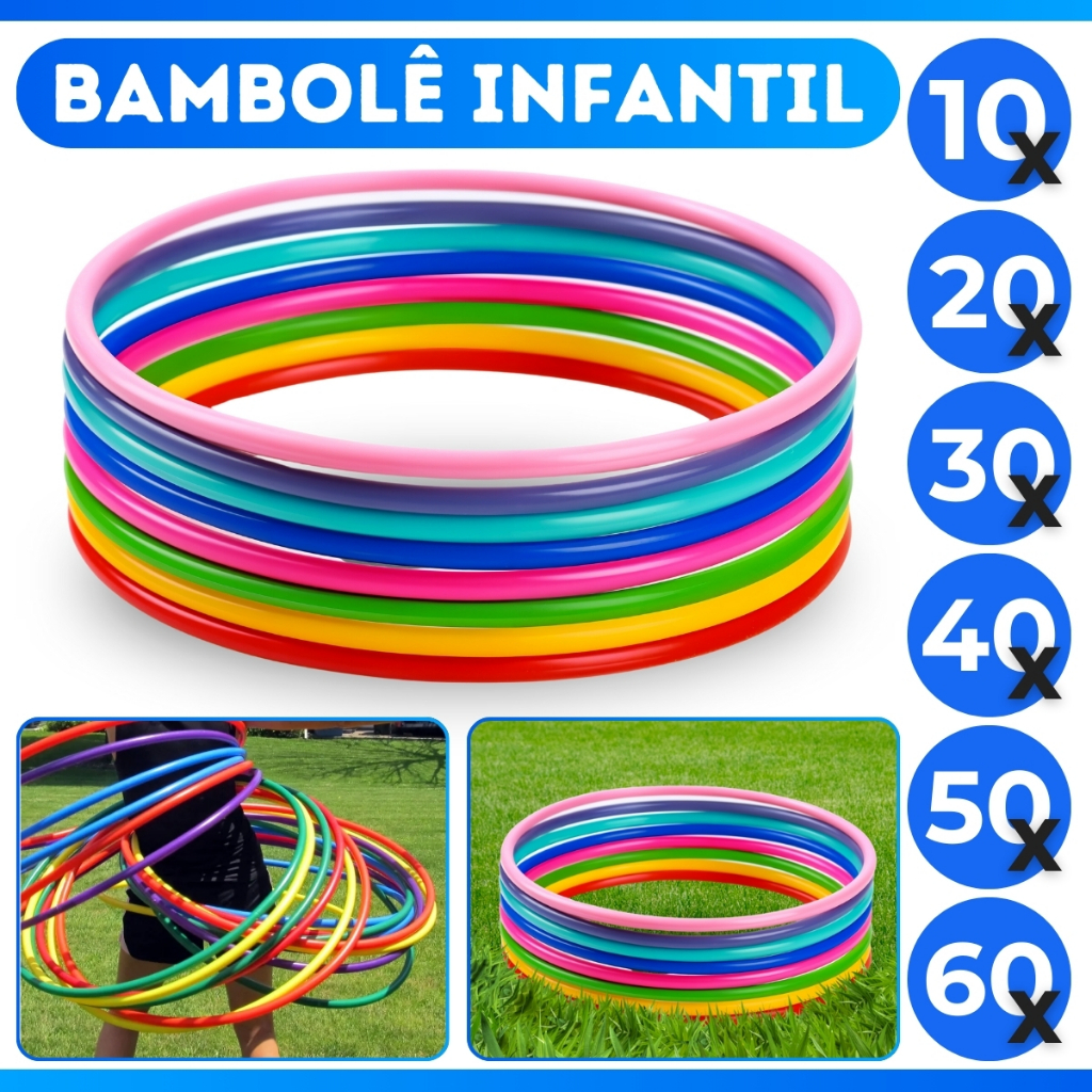 Kit Com 10/20/30/40/50 Bambolês Arco Infantil 65c