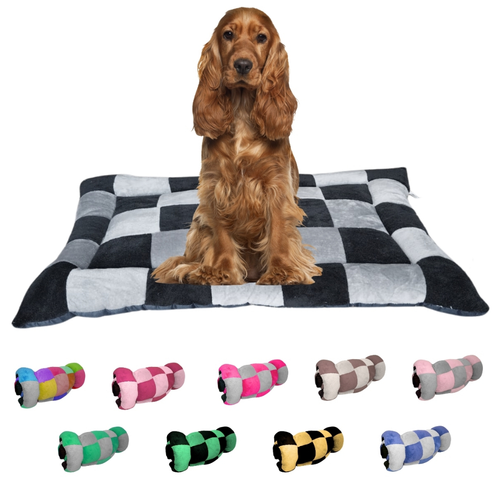 Colchonete Pet Cama Pet Xadrez Com Elástico Para