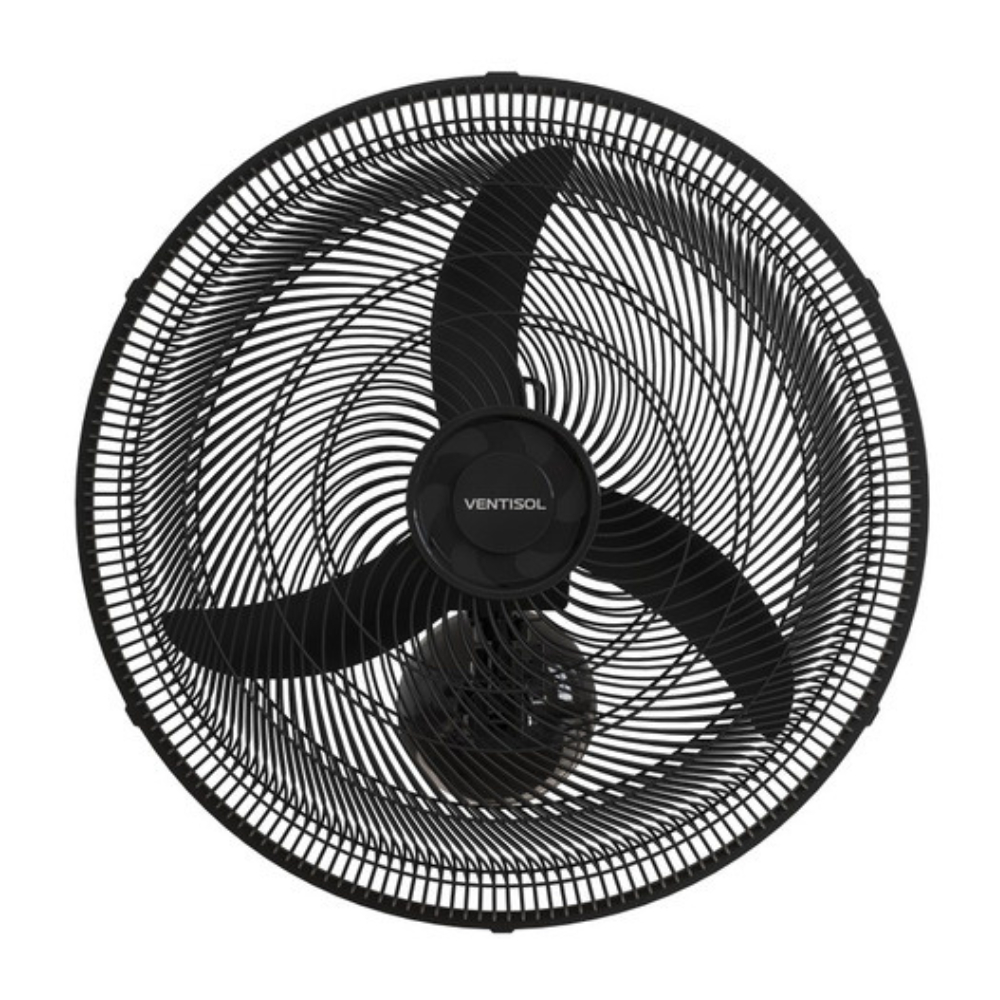 Ventilador de Parede Forte e Silencioso 50cm Preto