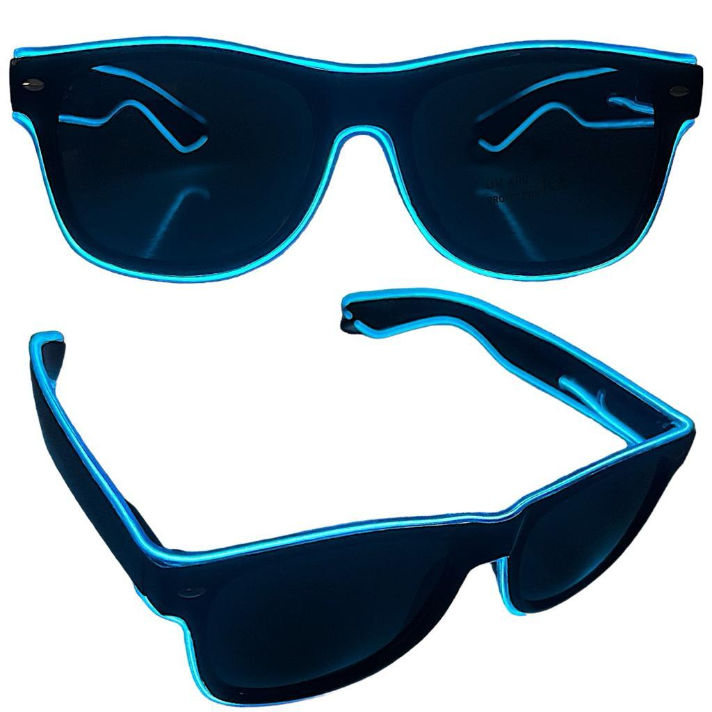 Oculos Led Neon Festa Balada Cosplay Rave Casament