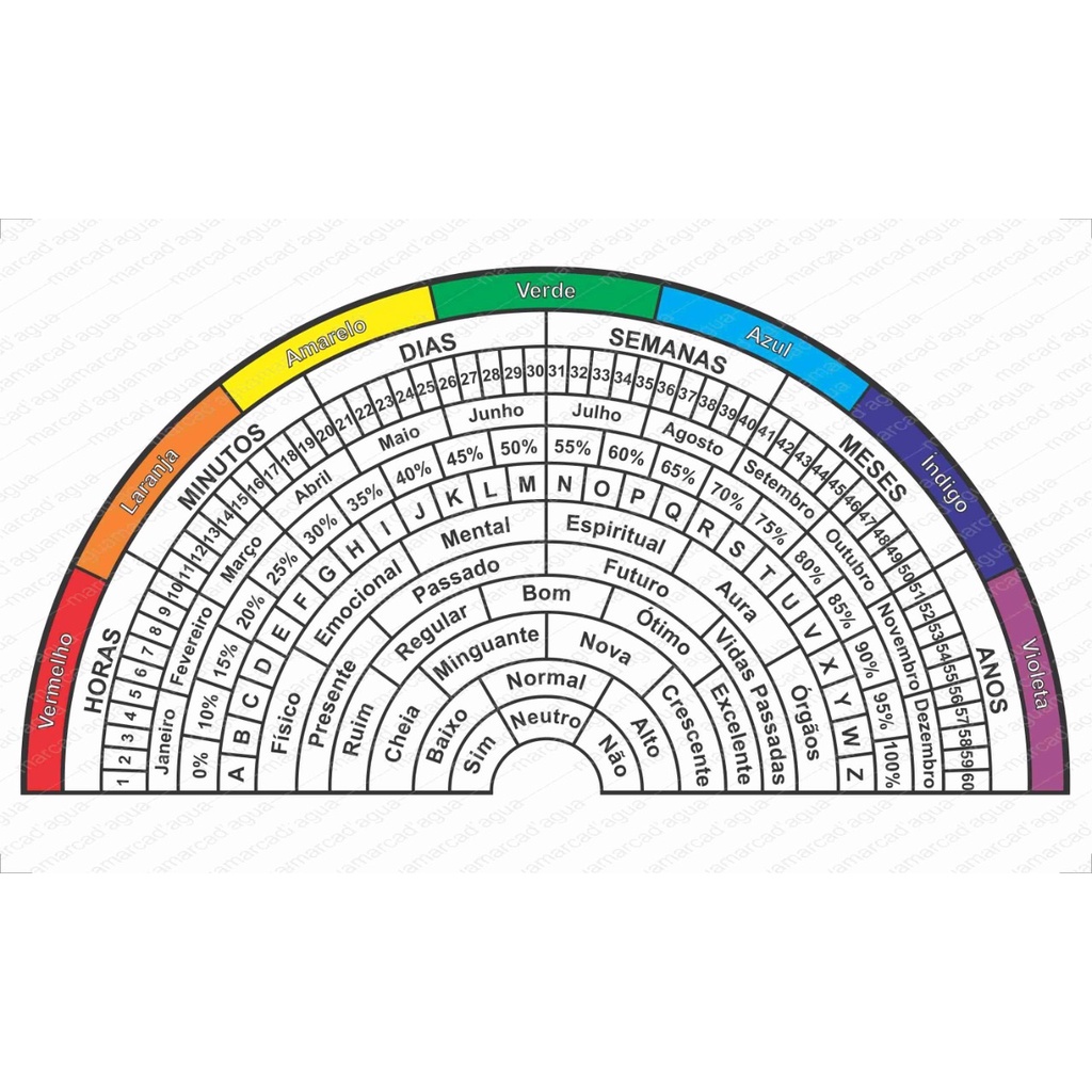 Relógio Radietésico Completo 15×25 cm com c