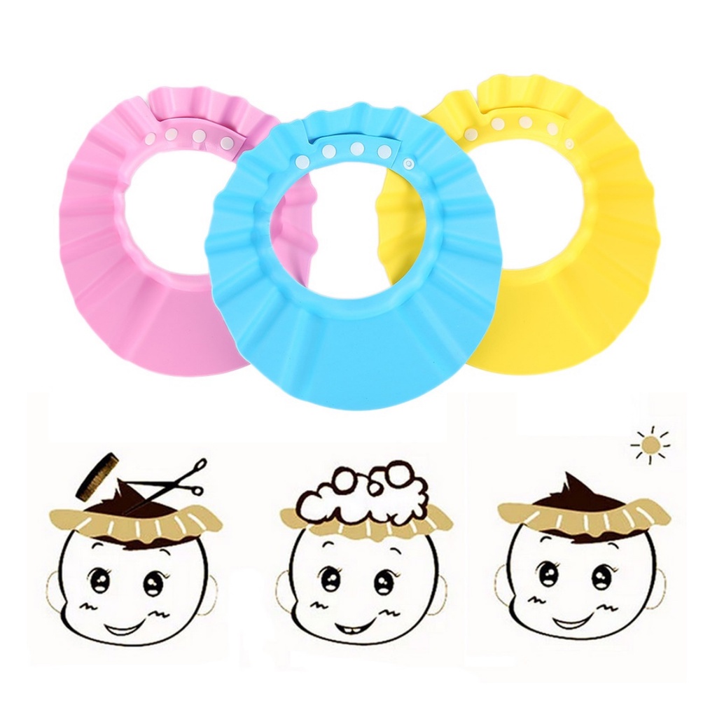 CHAPEU DE BANHO AJUSTAVEL PROTETOR VISEIRA LAVA CA