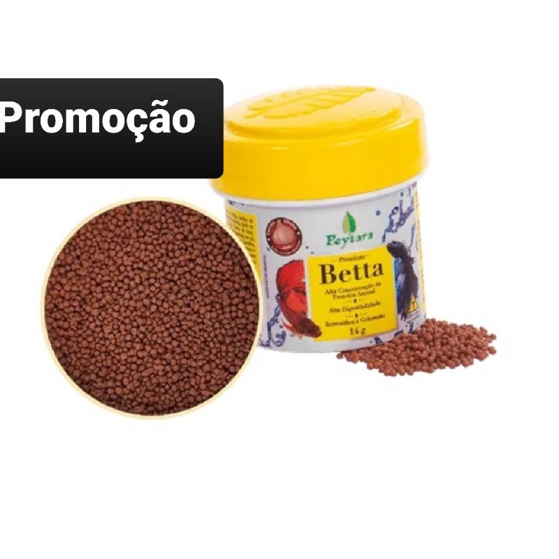 Ração Poytara Especial Para Peixe Betta 14gr Pre