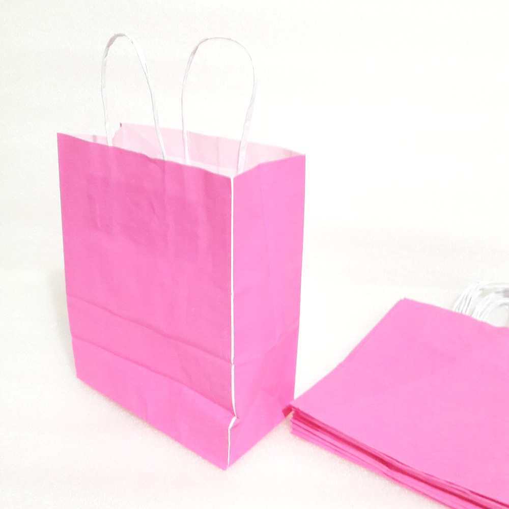 Sacolas Coloridas de papel com pequenos defeitos- 