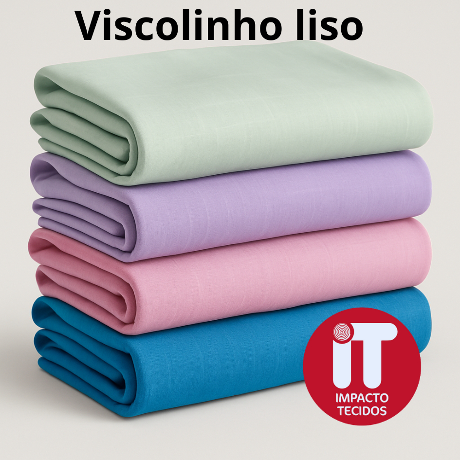Tecido VISCOLINHO liso 100% VISCOSE 1m X 1.45 larg