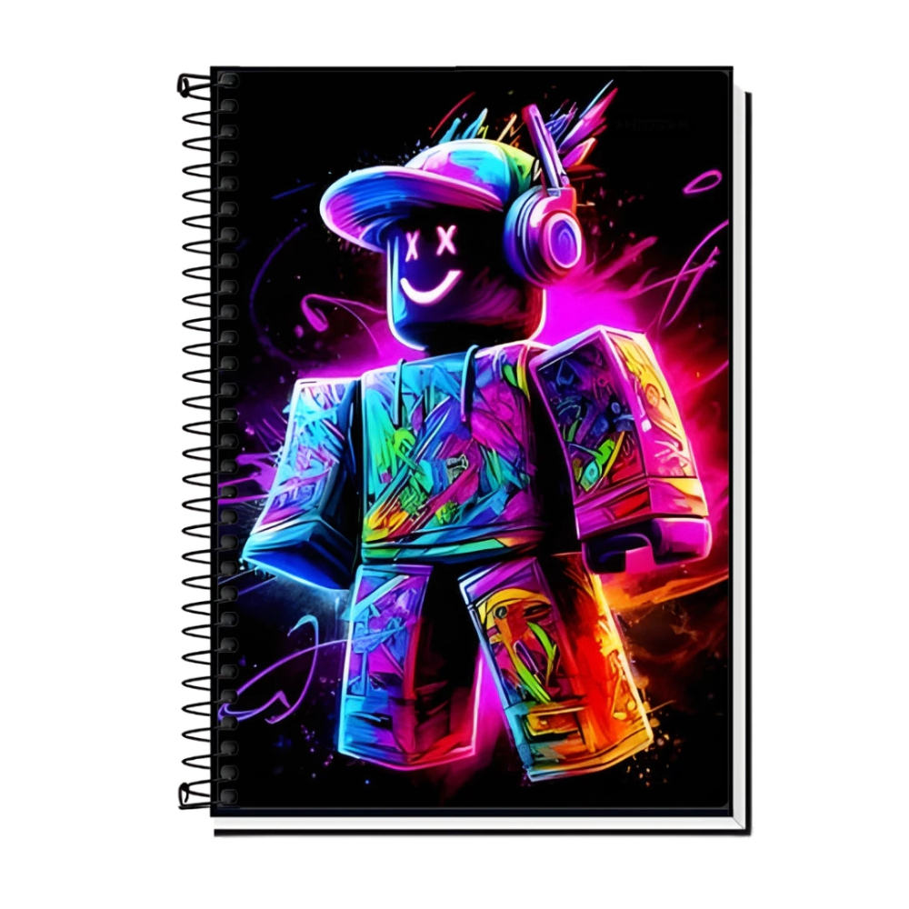 Caderno 1 Matéria Roblox Personalizado 80Fls