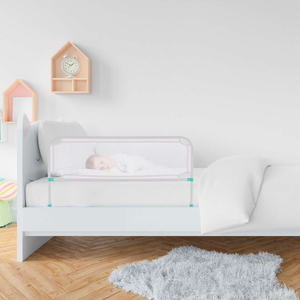 Grade De Cama Com Tela de Proteção Segurança Pa