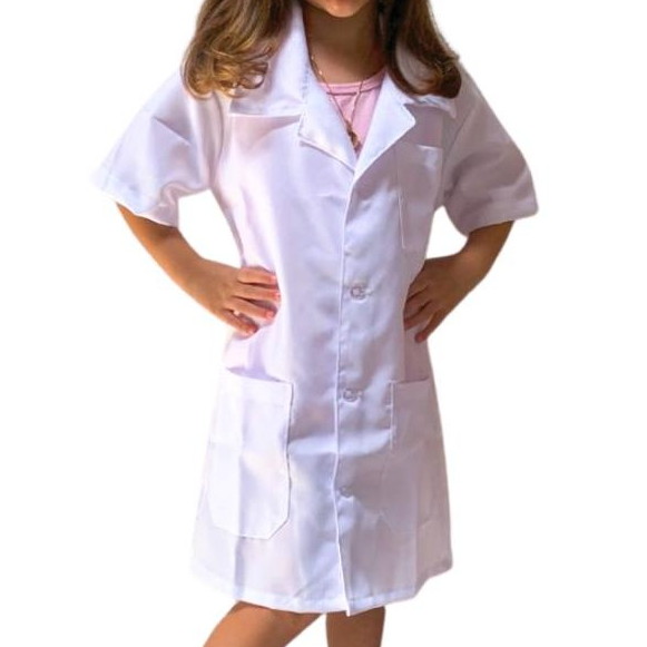 Jaleco Infantil Unissex Bordado Nome E Profissão 