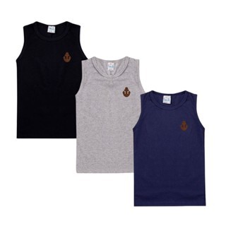 Kit 3 Camisas Regatas Juvenil Masculinas tamanhos 