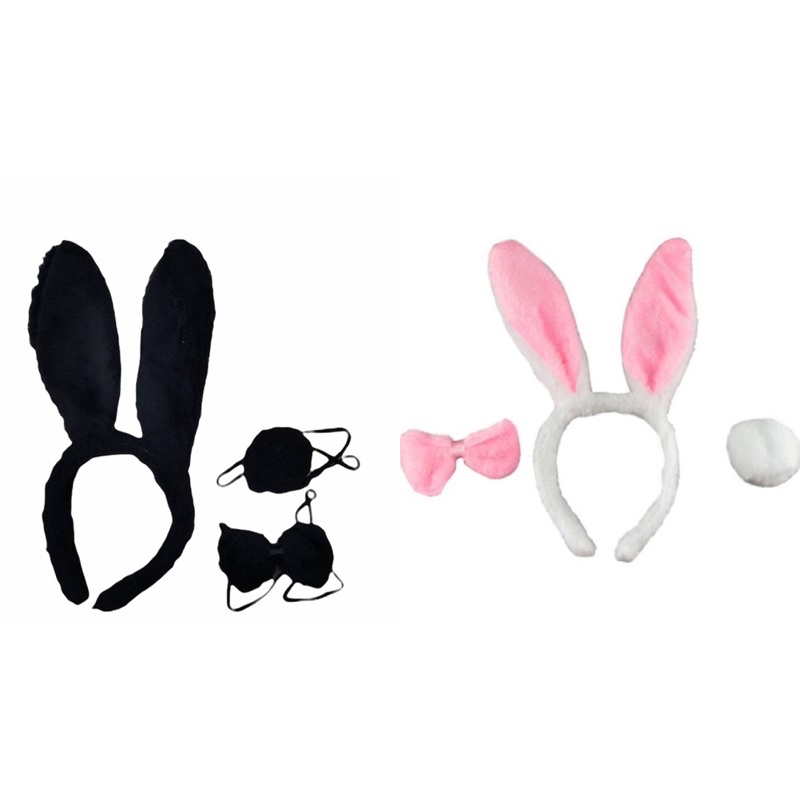 Kit Arco De Coelho Com Rabinho e Gravata Festa  Fa