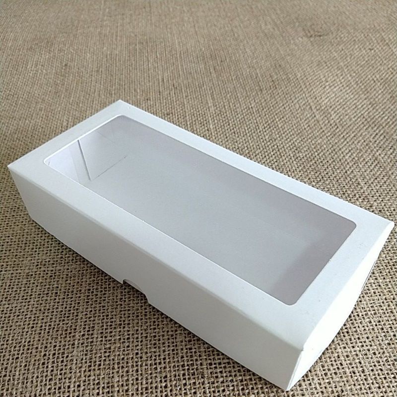 Caixa S12 C/visor Branca  9cm X 19cm X 4cm Pacote 