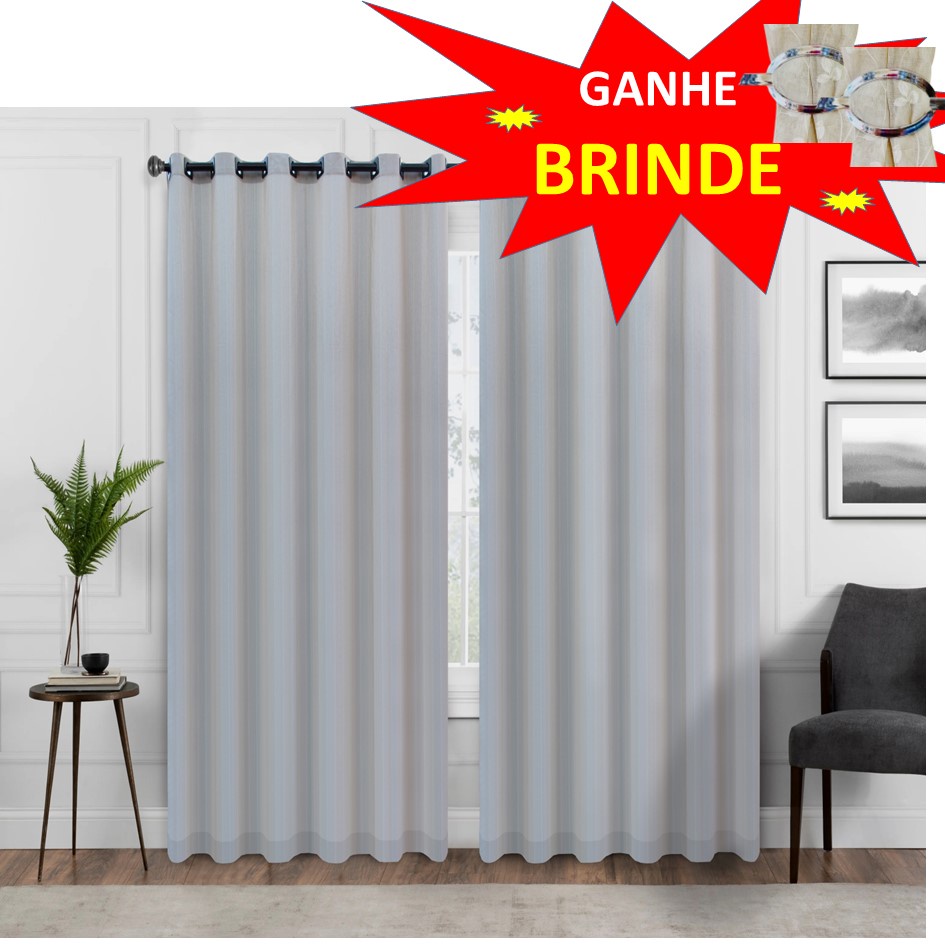 Cortina 1,80 X 2,80 Janela ou Porta Sala Quarto  I