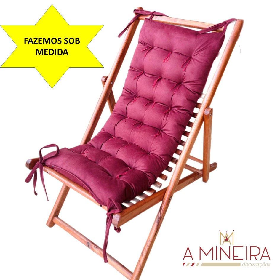 ALMOFADA FUTÓN COMUM PARA ESPREGUIÇADEIRA 120X40