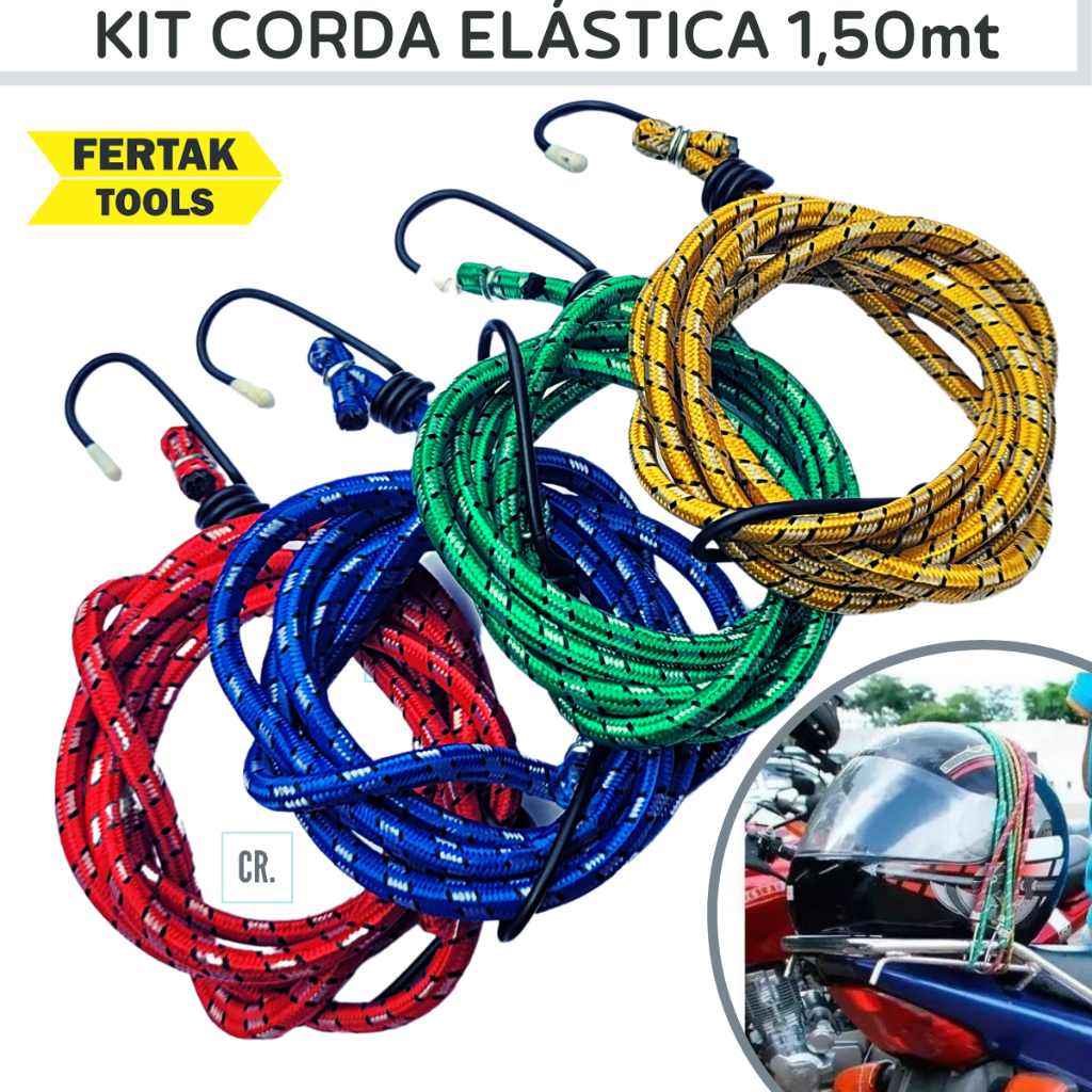 CORDA EXTENSORA ELÁSTICO MULTI-USOKIT 4 PEÇAS 2M