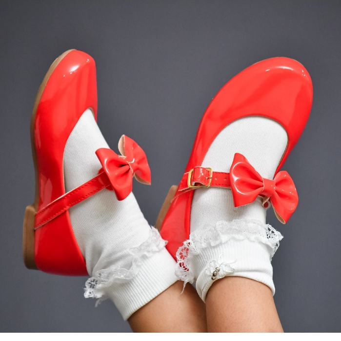 Sapatilha Infantil De Menina Milu Fashion Com Laç