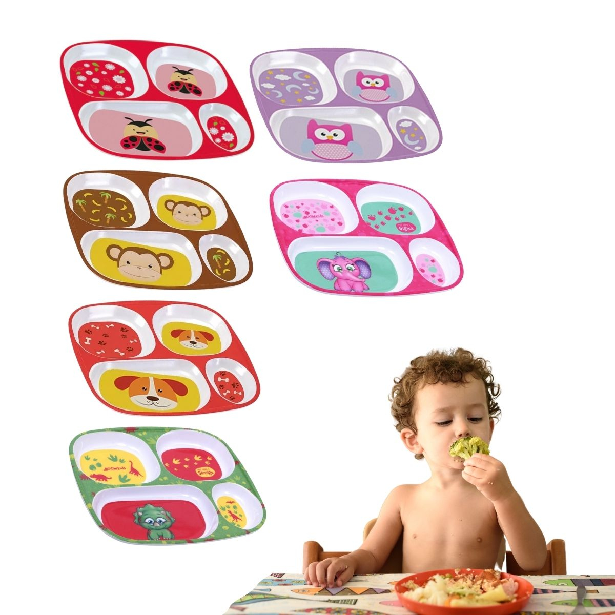 Prato Bebe Infantil Com Divisória Introdução Al