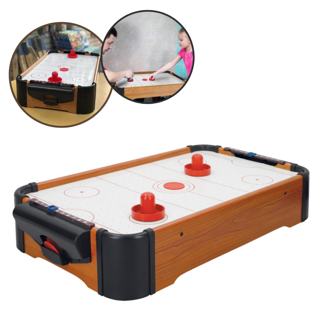Jogo de Hockey Mesa Portátil Madeira Profissional