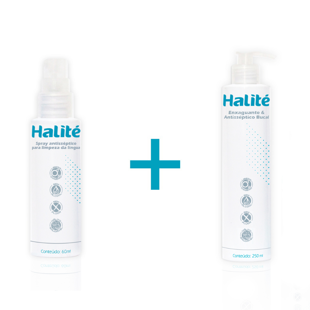 Enxaguante Bucal + Spray Para Mau Hálito Halité