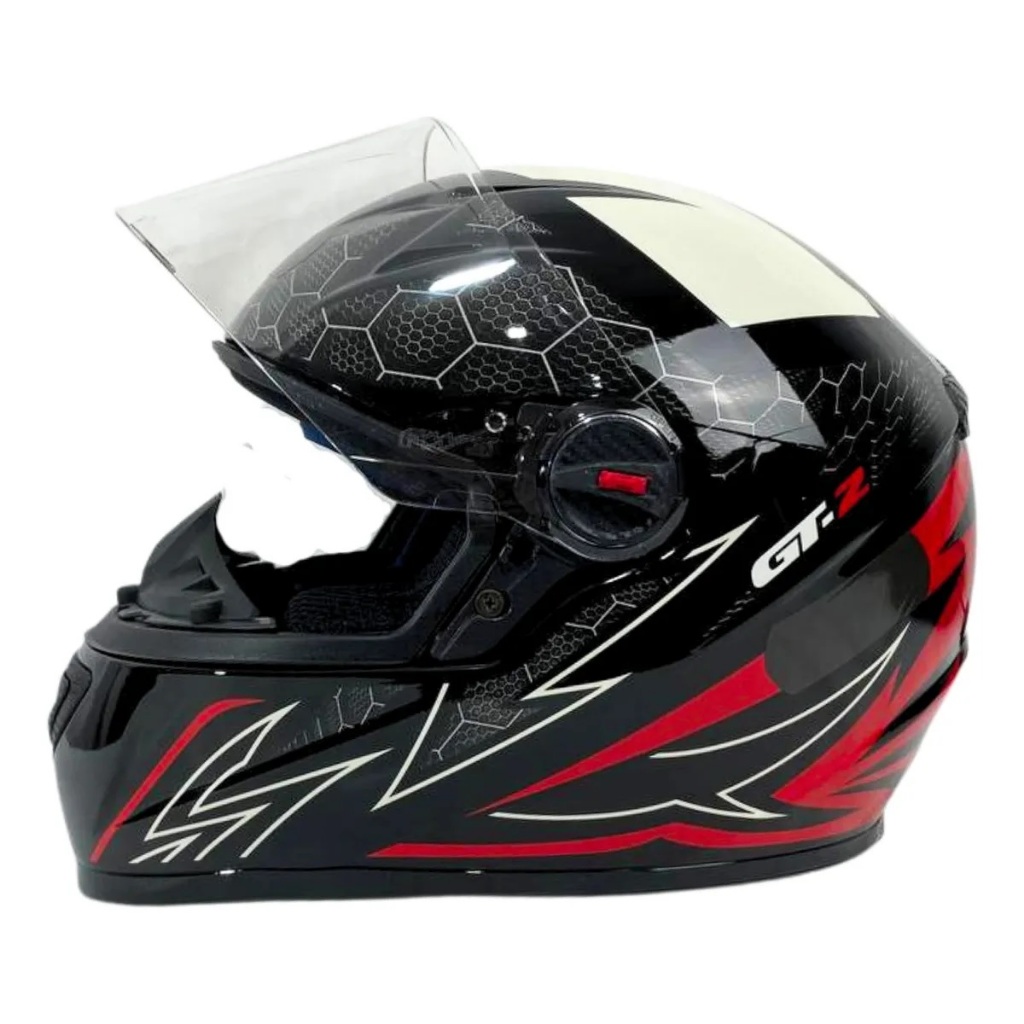 Capacete Moto Fw3 Gt2 Gt5 Viseira Cristal Com Nari