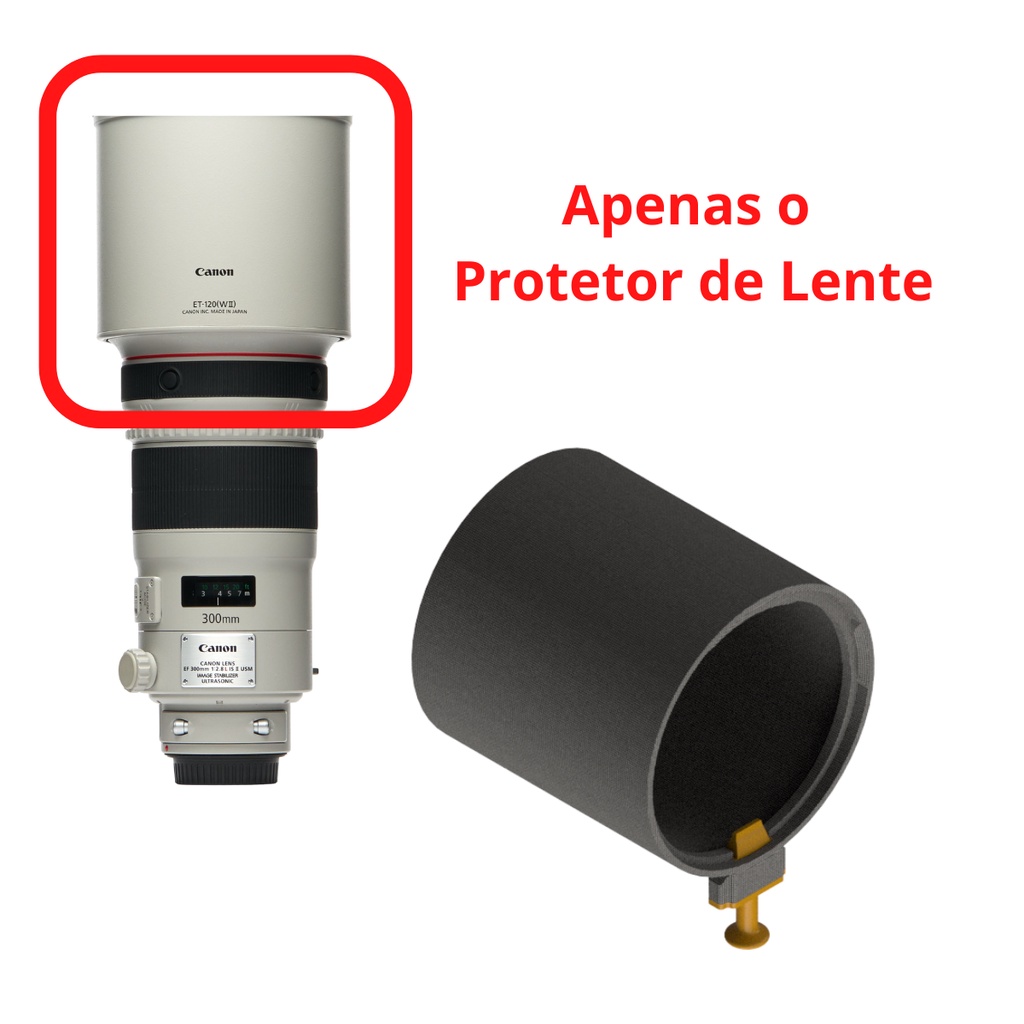 Parasol E Protetor De Lente Canon Et-120 Lens Hood