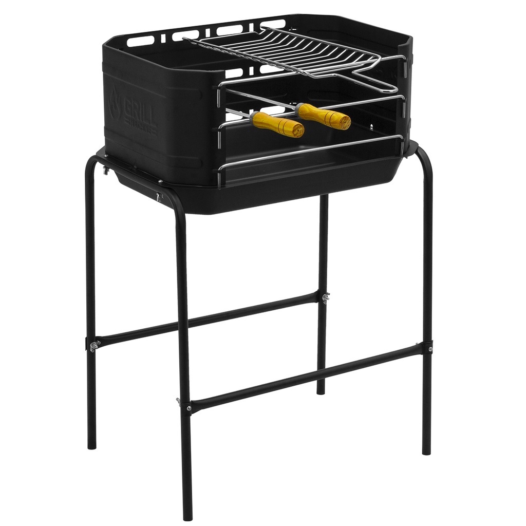 Churrasqueira Móvel Desmontavel Portatil Com Grel