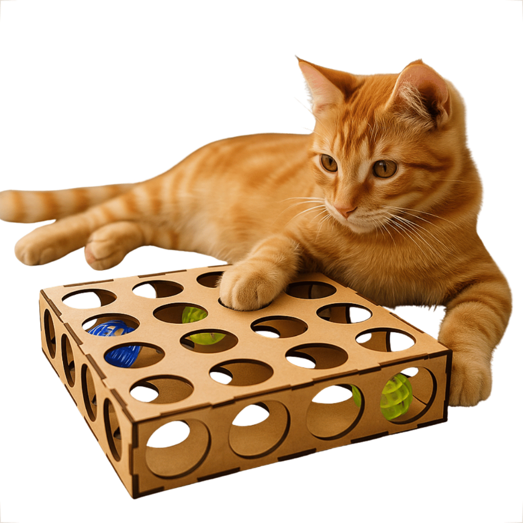 Brinquedo Interativo Gatos Corre Corre De Bolinhas