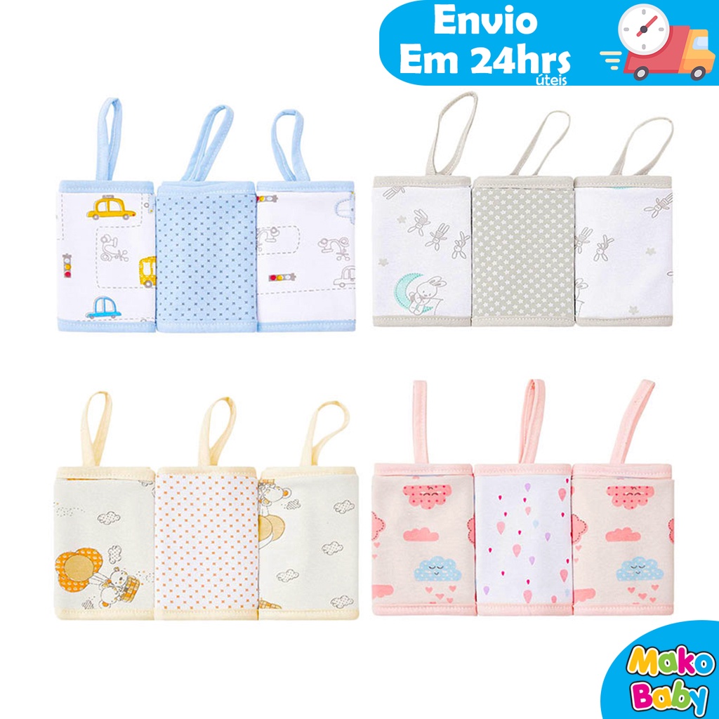 Kit 3 Pano de Boca Bebê Babete Alta Qualidade Mal