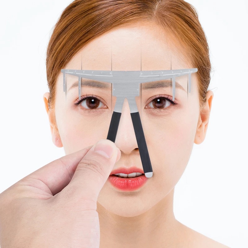 Régua De Medição De Sobrancelhas 3D Reutilizáv