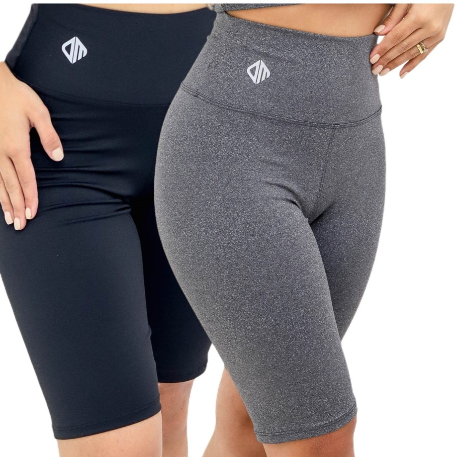 Bermuda Ciclista  Legging feminina , Cintura Alta 