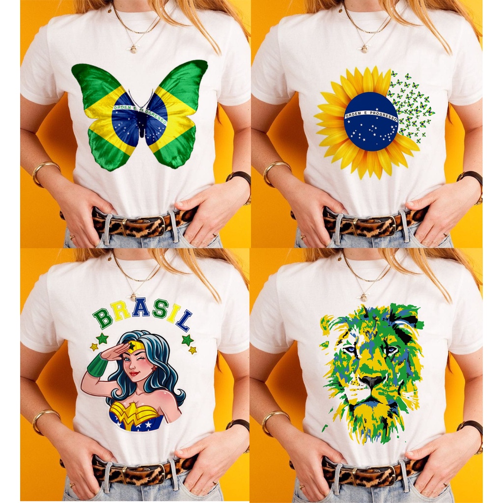 Camiseta tshirt Brasil copa do mundo hexa, patriot