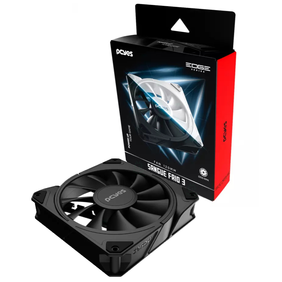 Cooler Fan Ventoinha 2200RPM PC Gamer Gabinete PCY