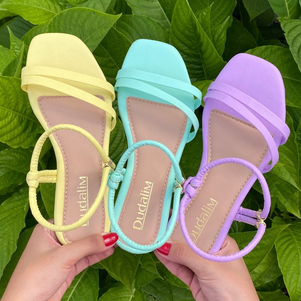 Sandalia Feminina Rasteirinha Regulagem Ajustável