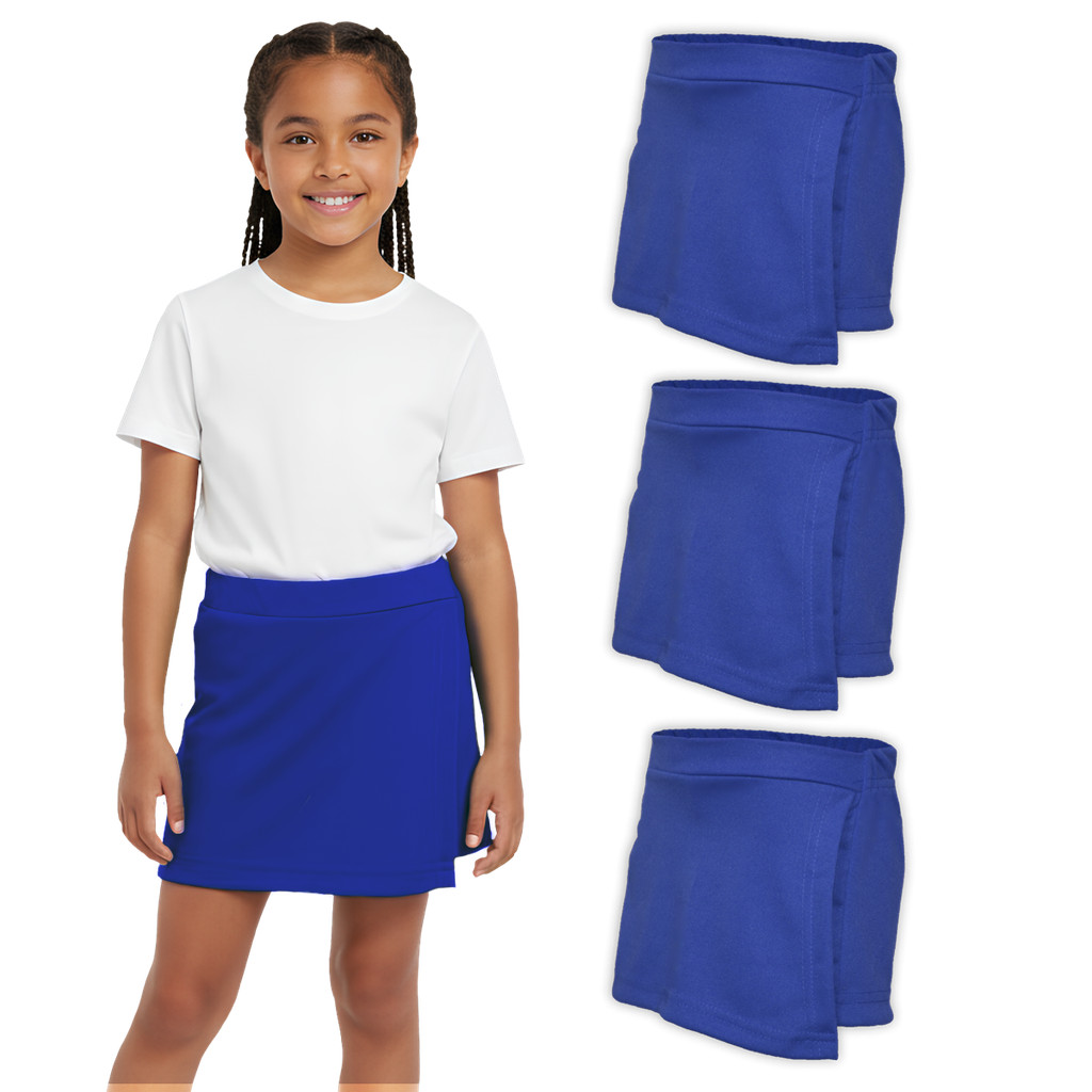 Kit 3 Short Saia Infantil Helanca