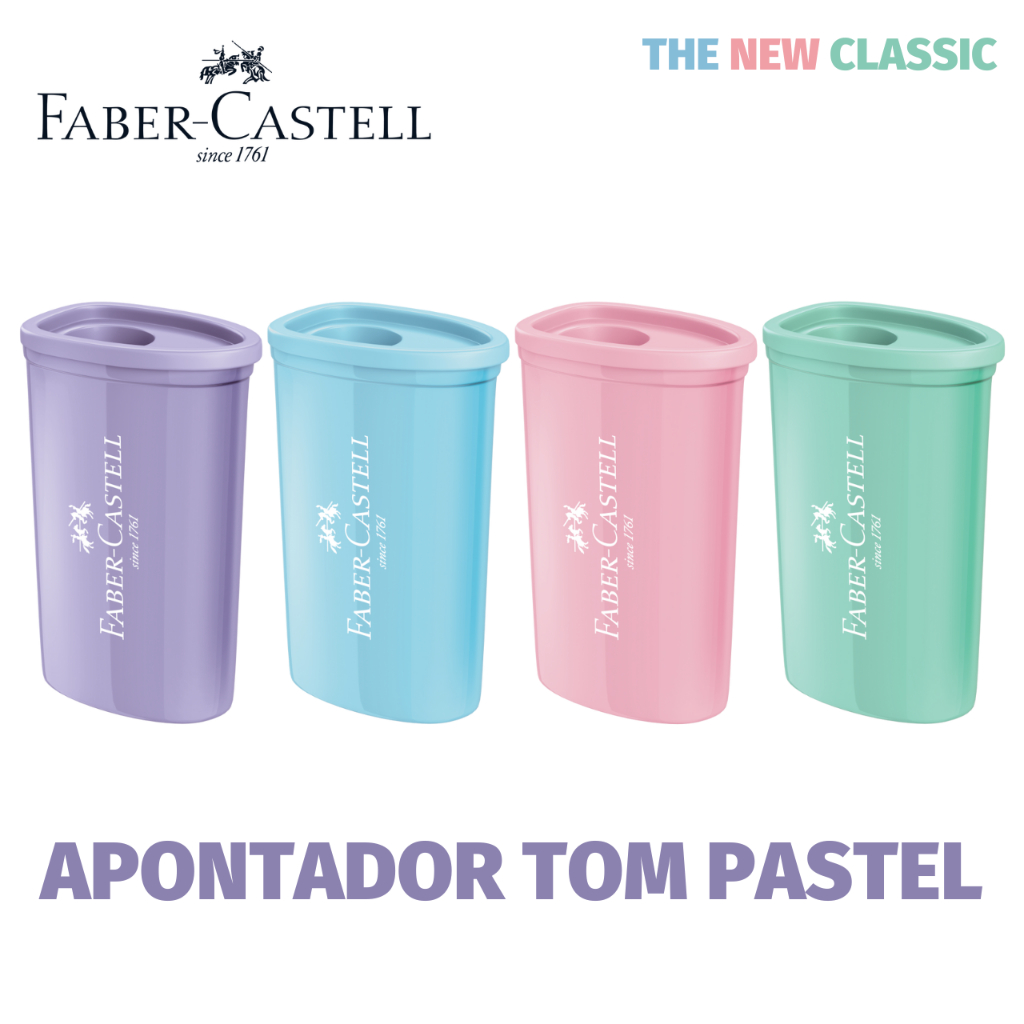 Apontador com Depósito Tom Pastel Faber Castell &