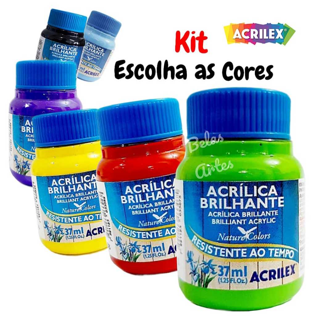 KIT OU UNIDADE TINTA ACRÍLICA  BRILHANTE  37ml Ac