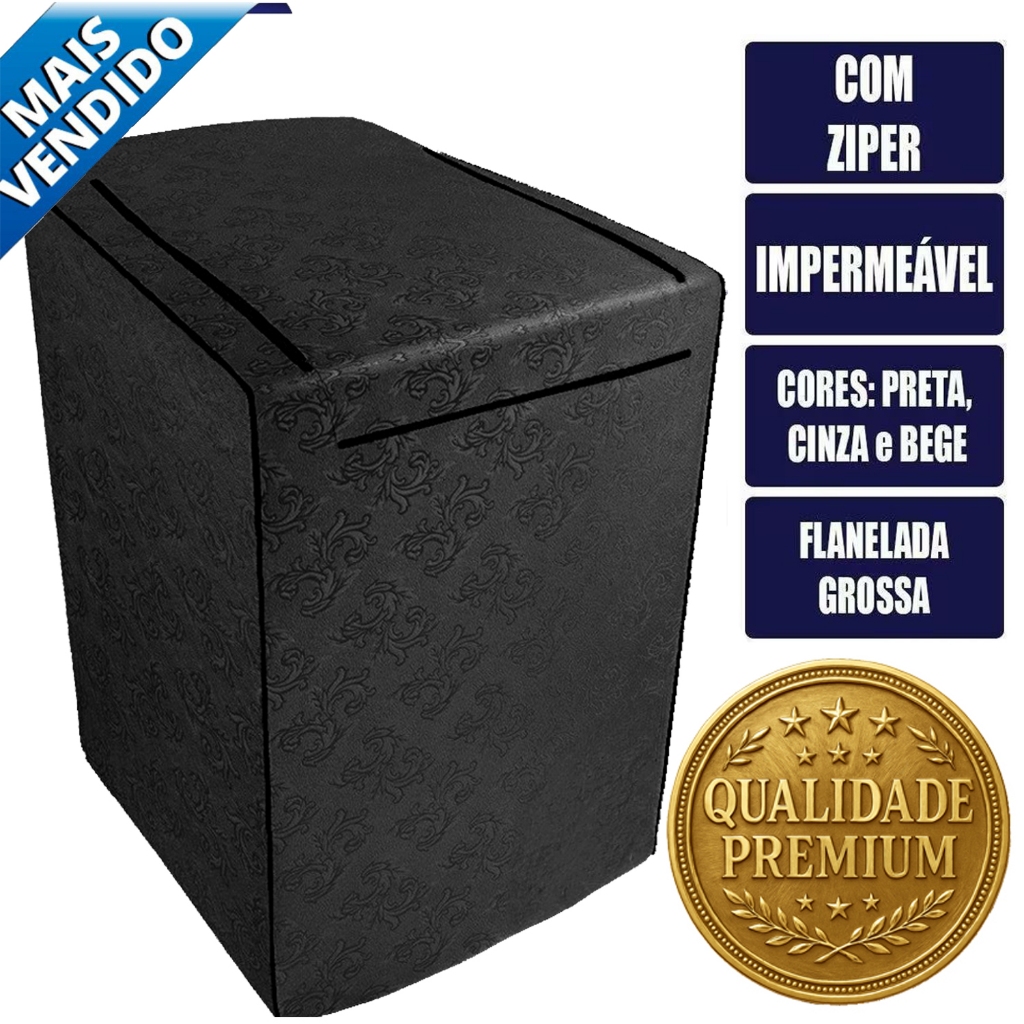 Capa para Maquina Lavar Electrolux Brastemp Consul