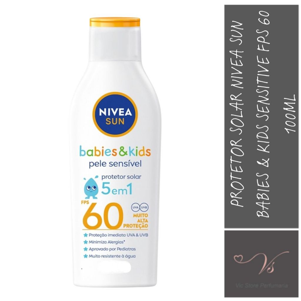 Protetor Solar Nivea Sun Babies E Kids Sensitive F
