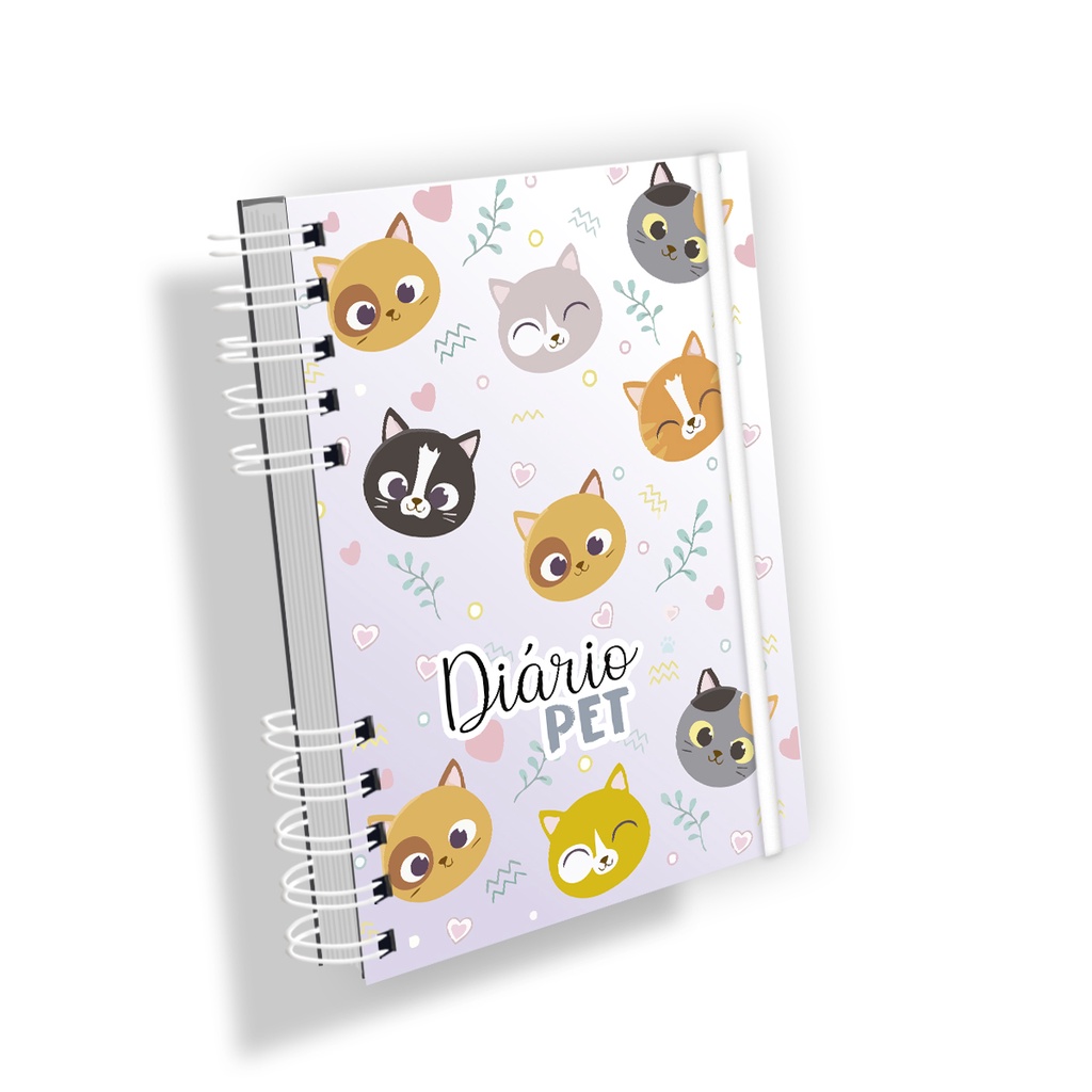 Caderno Diário Pet – My cat – Capa Du