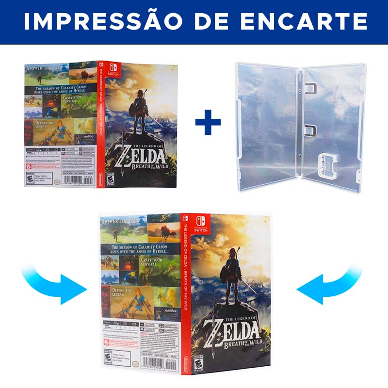 Encarte Capa/Cover impresso para Nintendo Switch &