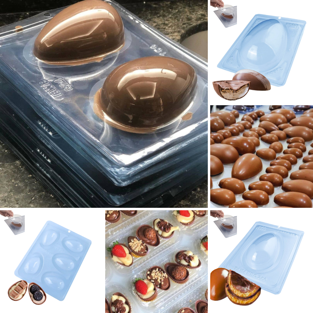 Forma p/ Ovo de Páscoa 20g 30g 50g 100g 150g 250g